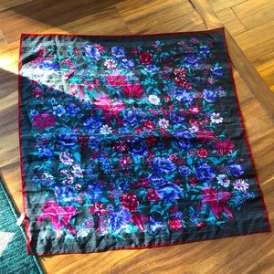 Vintage Gim Renoir Floral Square Scarf